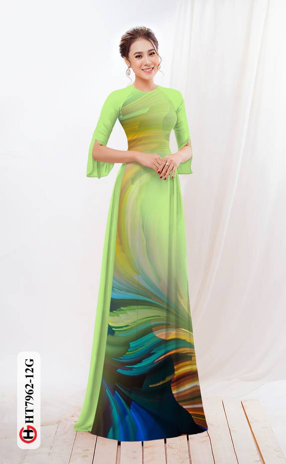 Vải Áo Dài Hoa In 3D thiết kế 2021 AD HT7962 37 Vải Áo Dài Hoa In 3D thiết kế 2021 AD HT7962