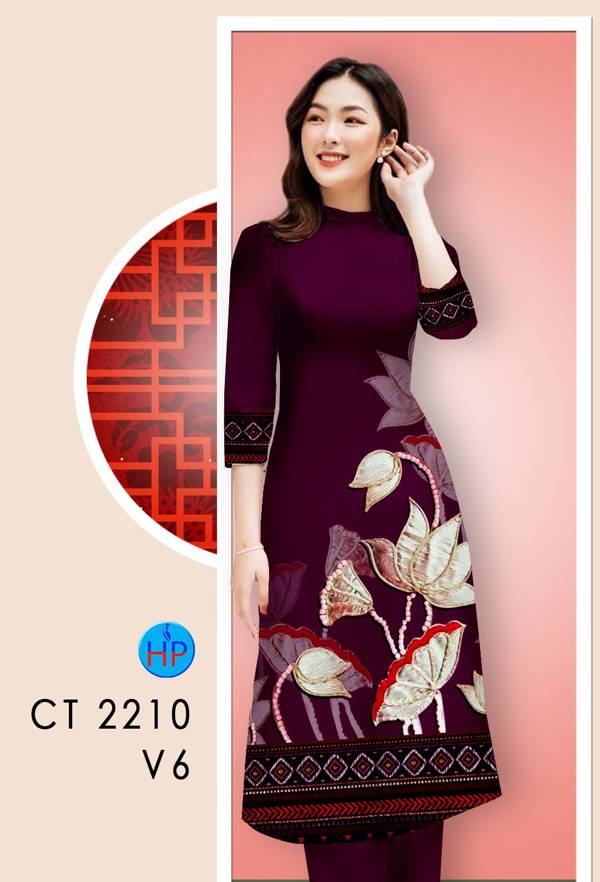 Vải Áo Dài Hoa In 3D mới ra AD CT2210
