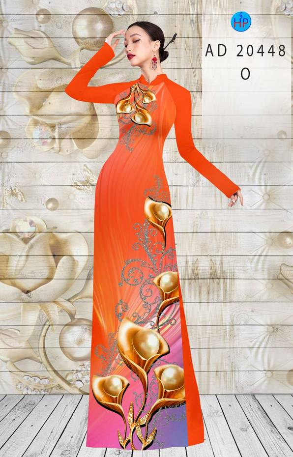 Vải Áo Dài Hoa Ly kiểu mới AD 20448 37 Vải Áo Dài Hoa Ly kiểu mới AD 20448