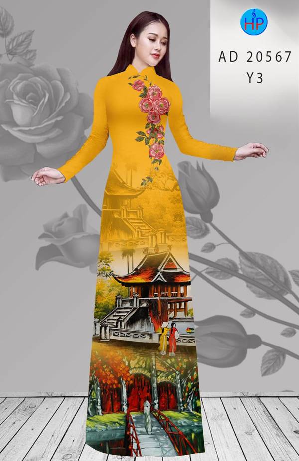 Vải Áo Dài Chùa Một Cột thiết kế 2021 AD 20567 46 Vải Áo Dài Chùa Một Cột thiết kế 2021 AD 20567
