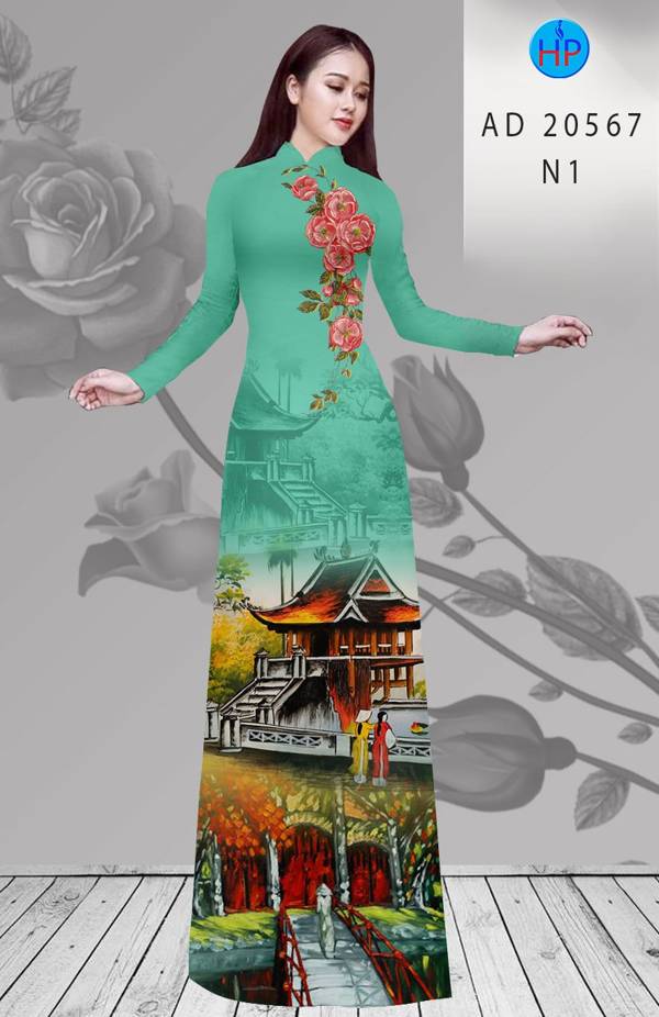 Vải Áo Dài Chùa Một Cột thiết kế 2021 AD 20567 48 Vải Áo Dài Chùa Một Cột thiết kế 2021 AD 20567