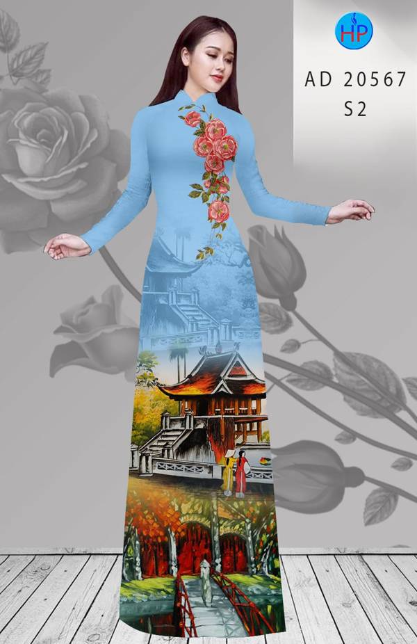 Vải Áo Dài Chùa Một Cột thiết kế 2021 AD 20567 49 Vải Áo Dài Chùa Một Cột thiết kế 2021 AD 20567