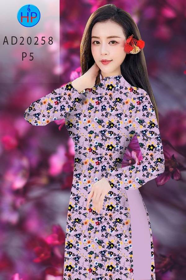 Vải Áo Dài Hoa Nhí thiết kế 2021 AD 20258