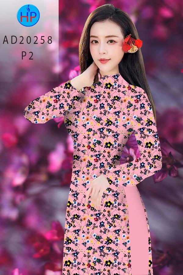 Vải Áo Dài Hoa Nhí thiết kế 2021 AD 20258