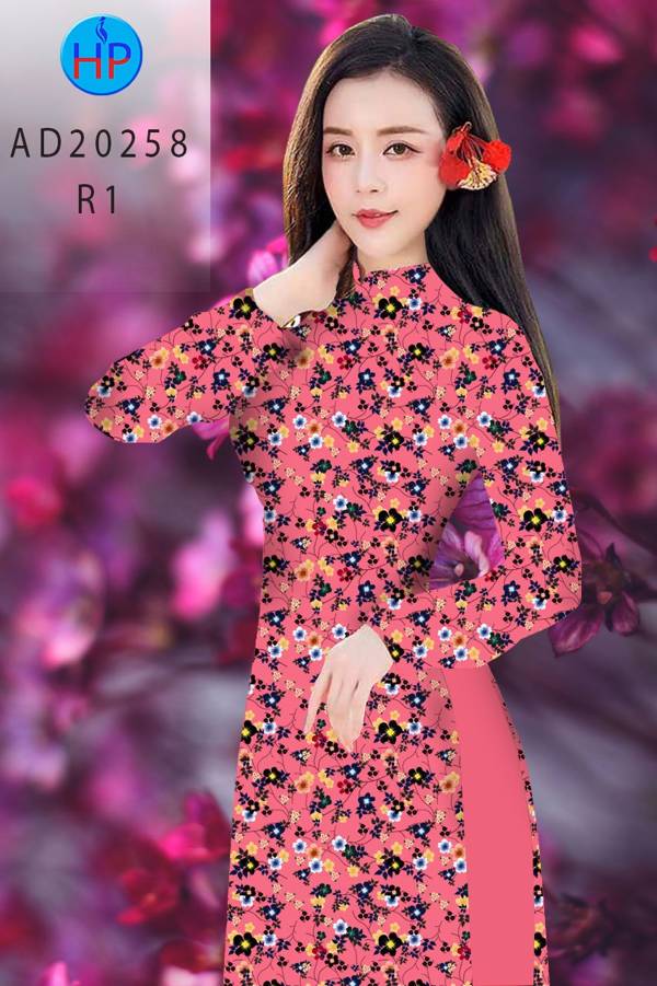 Vải Áo Dài Hoa Nhí thiết kế 2021 AD 20258
