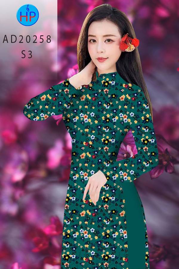 Vải Áo Dài Hoa Nhí thiết kế 2021 AD 20258
