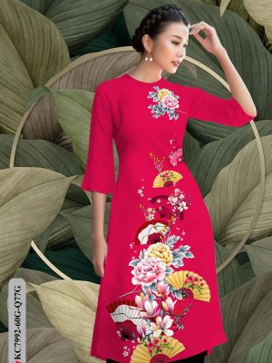 Vải Áo Dài Hoa In 3D kiểu mới AD KC7992 25 1611732358 338 Vai Ao Dai Hoa In 3D kieu moi AD KC7992