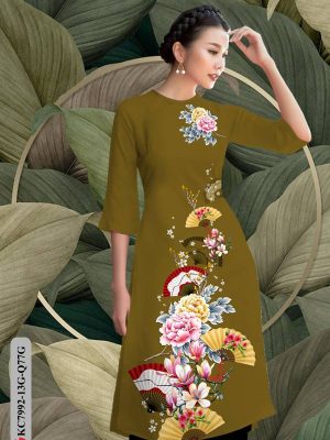 Vải Áo Dài Hoa In 3D kiểu mới AD KC7992 33 1611732362 449 Vai Ao Dai Hoa In 3D kieu moi AD KC7992