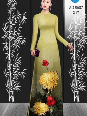 Vải Áo Dài Hoa Cúc thiết kế 2021 AD 8607 21 1611734084 835 Vai Ao Dai Hoa Cuc thiet ke 2021 AD 8607