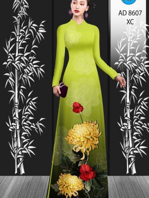 Vải Áo Dài Hoa Cúc thiết kế 2021 AD 8607 24 1611734085 423 Vai Ao Dai Hoa Cuc thiet ke 2021 AD 8607