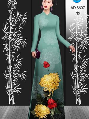 Vải Áo Dài Hoa Cúc thiết kế 2021 AD 8607 22 1611734085 433 Vai Ao Dai Hoa Cuc thiet ke 2021 AD 8607