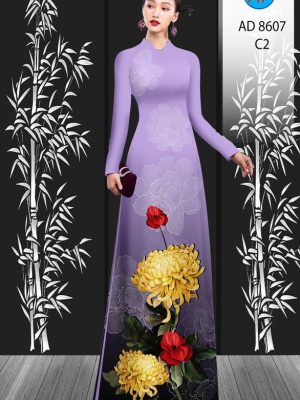 Vải Áo Dài Hoa Cúc thiết kế 2021 AD 8607 27 1611734086 324 Vai Ao Dai Hoa Cuc thiet ke 2021 AD 8607