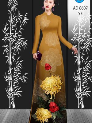 Vải Áo Dài Hoa Cúc thiết kế 2021 AD 8607 34 1611734087 302 Vai Ao Dai Hoa Cuc thiet ke 2021 AD 8607