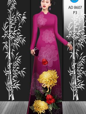 Vải Áo Dài Hoa Cúc thiết kế 2021 AD 8607 35 1611734087 378 Vai Ao Dai Hoa Cuc thiet ke 2021 AD 8607