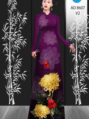 Vải Áo Dài Hoa Cúc thiết kế 2021 AD 8607 33 1611734087 680 Vai Ao Dai Hoa Cuc thiet ke 2021 AD 8607