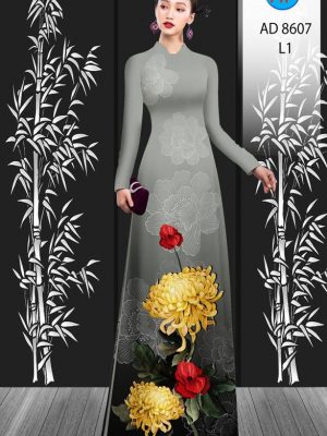 Vải Áo Dài Hoa Cúc thiết kế 2021 AD 8607 36 1611734088 79 Vai Ao Dai Hoa Cuc thiet ke 2021 AD 8607
