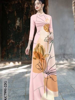 Vải Áo Dài Hoa Sen mới ra AD KC7991 24 1611735103 189 Vai Ao Dai Hoa Sen moi ra AD KC7991