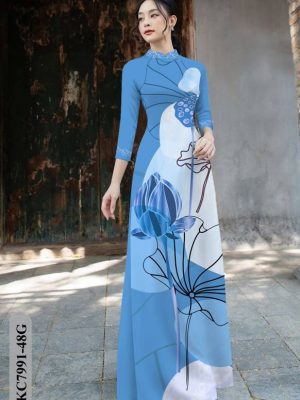 Vải Áo Dài Hoa Sen mới ra AD KC7991 29 1611735104 124 Vai Ao Dai Hoa Sen moi ra AD KC7991