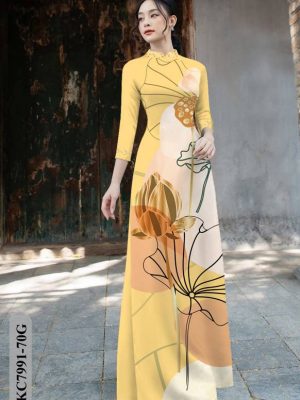Vải Áo Dài Hoa Sen mới ra AD KC7991 30 1611735104 421 Vai Ao Dai Hoa Sen moi ra AD KC7991