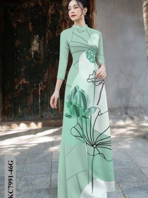 Vải Áo Dài Hoa Sen mới ra AD KC7991 28 1611735104 733 Vai Ao Dai Hoa Sen moi ra AD KC7991