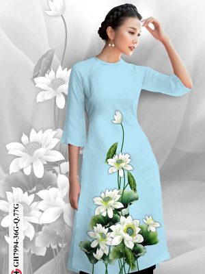Vải Áo Dài Hoa Sen thiết kế 2021 AD GH7994 21 1611807432 599 Vai Ao Dai Hoa Sen thiet ke 2021 AD GH7994