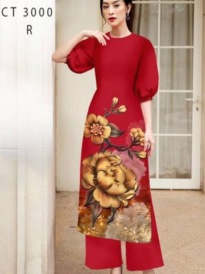 Vải Áo Dài Hoa In 3D kiểu mới AD CT3000 27 1611808161 606 Vai Ao Dai Hoa In 3D kieu moi AD CT3000