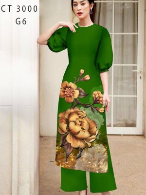 Vải Áo Dài Hoa In 3D kiểu mới AD CT3000 35 1611808162 203 Vai Ao Dai Hoa In 3D kieu moi AD CT3000