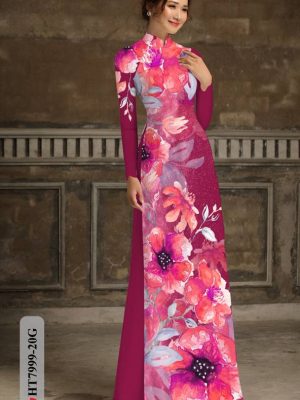 Vải Áo Dài Hoa In 3D kiểu mới AD HT7999 22 1611808497 480 Vai Ao Dai Hoa In 3D kieu moi AD HT7999
