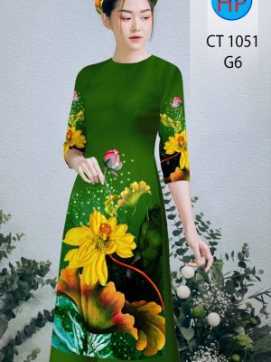 Vải Áo Dài Hoa Sen Vàng mới ra AD CT1051 21 1611979189 192 Vai Ao Dai Hoa Sen Vang moi ra AD CT1051