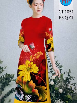 Vải Áo Dài Hoa Sen Vàng mới ra AD CT1051 28 1611979190 456 Vai Ao Dai Hoa Sen Vang moi ra AD CT1051