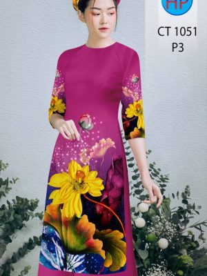 Vải Áo Dài Hoa Sen Vàng mới ra AD CT1051 34 1611979193 573 Vai Ao Dai Hoa Sen Vang moi ra AD CT1051