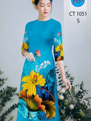 Vải Áo Dài Hoa Sen Vàng mới ra AD CT1051 35 1611979194 414 Vai Ao Dai Hoa Sen Vang moi ra AD CT1051