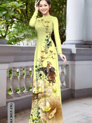 Vải Áo Dài Hoa Sen mới ra AD KC8015 22 1611979872 672 Vai Ao Dai Hoa Sen moi ra AD KC8015