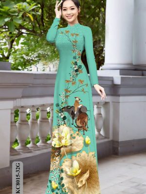Vải Áo Dài Hoa Sen mới ra AD KC8015 24 1611979873 895 Vai Ao Dai Hoa Sen moi ra AD KC8015