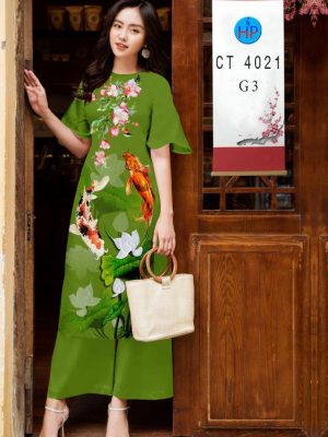 1611980031 530 Vai Ao Dai Hoa Sen thiet ke 2021 AD CT4021