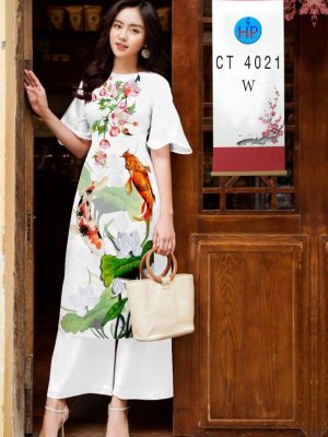 1611980031 737 Vai Ao Dai Hoa Sen thiet ke 2021 AD CT4021