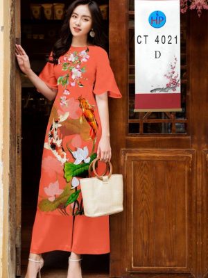 1611980032 515 Vai Ao Dai Hoa Sen thiet ke 2021 AD CT4021