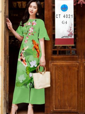 1611980032 724 Vai Ao Dai Hoa Sen thiet ke 2021 AD CT4021