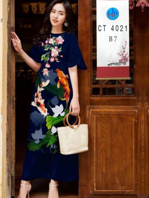 1611980032 884 Vai Ao Dai Hoa Sen thiet ke 2021 AD CT4021