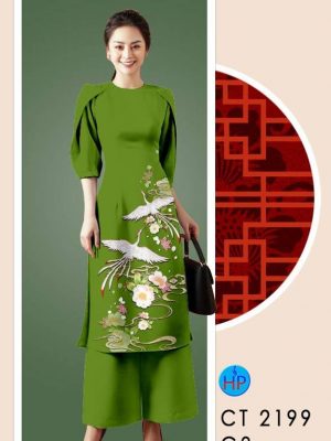 1611980914 827 Vai Ao Dai Chim Hac thiet ke 2021 AD CT2199