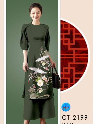 1611980916 973 Vai Ao Dai Chim Hac thiet ke 2021 AD CT2199