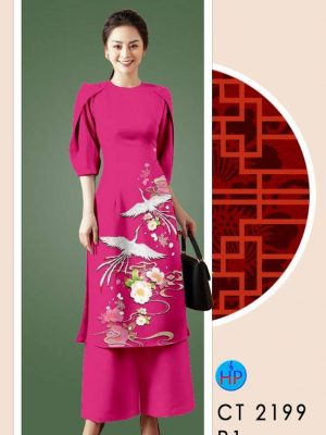 1611980917 334 Vai Ao Dai Chim Hac thiet ke 2021 AD CT2199