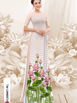 Vải Áo Dài Hoa Sen kiểu mới AD GH8007 22 1611981428 523 Vai Ao Dai Hoa Sen kieu moi AD GH8007