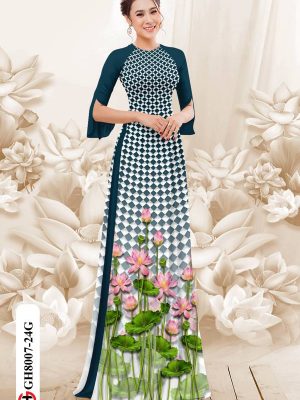 Vải Áo Dài Hoa Sen kiểu mới AD GH8007 20 1611981428 884 Vai Ao Dai Hoa Sen kieu moi AD GH8007