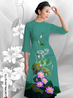 Vải Áo Dài Hoa Sen kiểu mới AD GH7996 17 1611982302 102 Vai Ao Dai Hoa Sen kieu moi AD GH7996