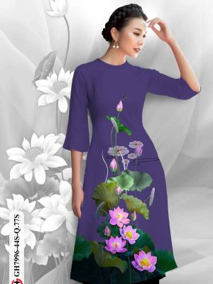 Vải Áo Dài Hoa Sen kiểu mới AD GH7996 18 1611982302 123 Vai Ao Dai Hoa Sen kieu moi AD GH7996