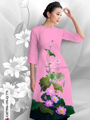 Vải Áo Dài Hoa Sen kiểu mới AD GH7996 22 1611982303 437 Vai Ao Dai Hoa Sen kieu moi AD GH7996