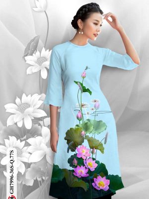 Vải Áo Dài Hoa Sen kiểu mới AD GH7996 20 1611982303 868 Vai Ao Dai Hoa Sen kieu moi AD GH7996