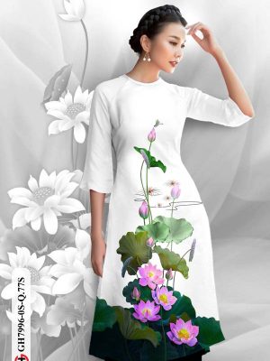 Vải Áo Dài Hoa Sen kiểu mới AD GH7996 24 1611982304 226 Vai Ao Dai Hoa Sen kieu moi AD GH7996