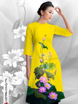 Vải Áo Dài Hoa Sen kiểu mới AD GH7996 28 1611982304 293 Vai Ao Dai Hoa Sen kieu moi AD GH7996